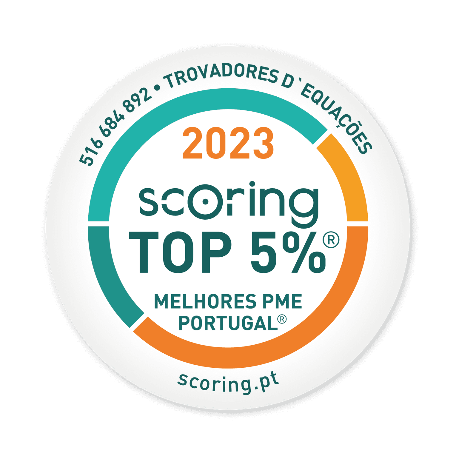 Top 5 percent 2023 - melhores PME Portugal